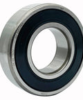 Close-up view of 2 Pack 6205-2RSH Deep Groove Ball Bearings 25x52x15mm Double Sealed with visible double shielding.