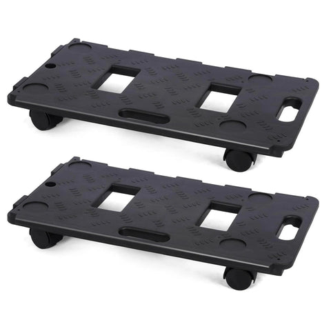 2 Pack Dolly Cart Multipurpose Furniture Mover with 5 Wheels Moving Supplies 220lbs Weight Capacity Each