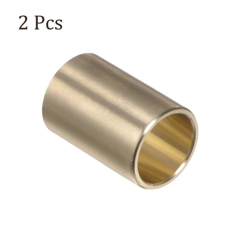 Two Pack Cast Brass Oilless Sleeve Bearings 5/8 Inch By 3/4 Inch Outer Dia By 1-1/8 Inch Length Wrapped Bushings No Lubrication Needed