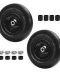(2-pack) 4.00-6 wheelbarrow tires, 13 inch pneumatic tire and wheel with 5/8" or 3/4" bearings, 1.75"-5.75" center hub, accessories included