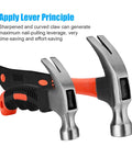 Two Piece Hammer Set With An 8 Oz Mini Stubby Claw Hammer And A 16 Oz Fiberglass General Purpose Claw Hammer Soft Non Slip Handle And Heat Treated Head For Tight Spaces And Demolition Tasks Ideal For Home Projects And Pros