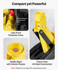 Low Profile Floor Jack 2 Ton With Stands By VEVOR Beefy Workhorse Hydraulic Trolley Car Lift features leak-proof valve and steel frame.