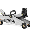 Heavy Duty 2 Ton Floor Jack With Safe Hydraulic Lift For Cars Portable Car Jack 4.9 To 11.8 Inch Lift 3800 Lb Capacity With Built In Safety Bypass Valve And Easy Maneuverability On Two Large Steel Casters TONDA