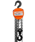 2 Ton Hand Chain Hoist 4400 Lbs Capacity 10 Ft Lift with G80 Galvanized Chain and Double Pawl Brake, front view