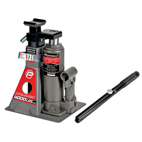 2 Ton UniJack Combination Hydraulic Bottle Jack And Jackstand In One Unit Compact Portable Wide Base Lifts And Holds Cars