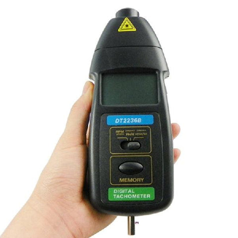 2 Way Digital Tachometer Contact/Photo Laser Non Contact Tachometer - VXB Ball Bearings