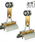 2 Wheel Cable Trolley Assembly Rollers with Dual Bearings for 1-5/8 Inch Strut Channel, Silent Galvanized Steel Unistrut Trolley, 2 PCS