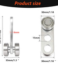 2 Wheel Trolley Assembly Rollers with Deep Groove Bearings Galvanized Steel Build with dimensions for strut channels.