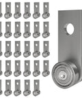 2 Wheel Trolley Assembly Rollers with Dual Bearings for 1-5/8 Inch & Taller Strut Channel, hot rolled steel, pack of 30