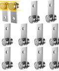 Pack of 10 2 Wheel Trolley Assembly Rollers with Dual Bearings Hot Rolled Steel Galvanized for 1-5/8 Inch Strut Channels