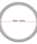 Heavy Duty Aluminum Turntable Bearing 20 Inch Swivel Plate For Dining Tables And Workbenches with polished ball bearings