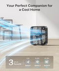 Go To Box Fan For Bedroom And Living Areas With 3 Speed Settings And 2295 CFM Airflow in a room, showing airflow and control panel.