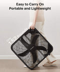 Person carrying Go To Box Fan For Bedroom And Living Areas With 3 Speed Settings And 2295 CFM Airflow, Lightweight 5 Blade Design
