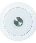 Top view of 20 Inch Glass Lazy Susan Turntable, Round Clear Tempered Glass Rotating Tray with Smooth Silent 360 Rotation.