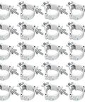 20 Pack 2 Inch Aluminum Truss Lighting Clamps O Clamp Stage Lighting Mounts for Moving Heads Par Lights and Spotlights