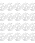 20 Pack 4-Inch Clear Plastic Fillable Ornaments Ball, for Christmas, Wedding, Party, Home Decor arranged in rows