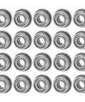 Image of Go To 20 Pack F683ZZ Flanged Ball Bearings 3mm x 7mm x 3mm Double Shield Chrome Steel Z1 for heavy-duty use.
