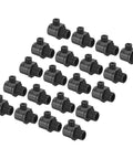 8mm Flex Cord Grip 20 Pack Nylon Cable Stop Gland Connector With Strain Screws for light fitting repair, black connectors.