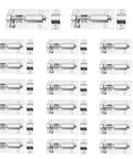 20 Pack 3 Inch Stainless Steel Barrel Bolt Latch Set With 6 Screws For Indoor Doors And Gates Silver Sliding Bolt Lock