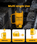 Heavy Duty 20 Ton Hydraulic Jack With 4 Inch Stroke Porta Power Ram in yellow for vertical, horizontal, inverted use.