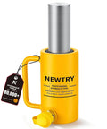 Heavy Duty 20 Ton Hydraulic Jack With 4 Inch Stroke Porta Power Ram for lifting in yellow finish with auto retract feature