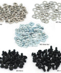 200 Pcs M5 T Slot Nut Kit for 2020 Series Aluminum Extrusion Profile Frames with T nuts, washers, and black screws.