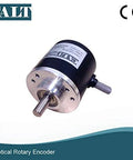 Rock Solid 2000 PPR Rotary Encoder With 38mm Body, 6mm Solid Shaft, Line Driver ABZ Output, 5V Power Supply, Incremental Encoder For Precision Motion Control, Plug And Play Mounting Ready