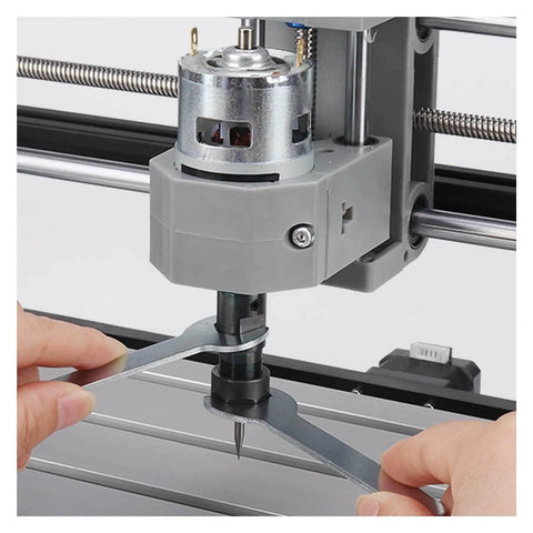 Installation of CNC Spindle Motor Kit 20000 RPM High Torque Spindle For Engraving And Milling with 5mm shaft in a DIY engraver