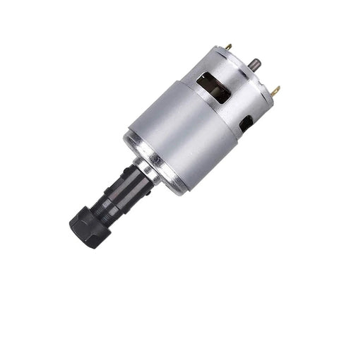 CNC Spindle Motor Kit 20000 RPM High Torque Spindle For Engraving And Milling, Beefy Air Cooled DC 12-24V, 5mm Shaft, 42mm Body