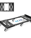 2000LBS Heavy Duty Moving Dolly with 6 Swivel Wheels, Furniture Dolly with 100% Thicken Steel Frame, Expandable Appliance Dolly Cart