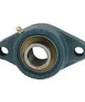UCFL211-32C4HR5 high temperature 2-bolt flange sealed ball bearing unit, 400°F cast iron housing, 2 in ID, front view