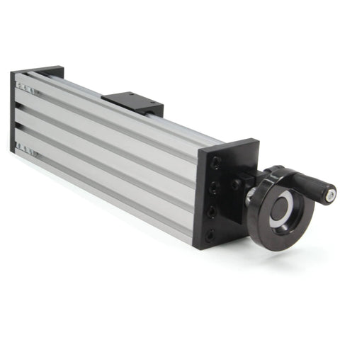 ✝️ 200mm effective travel length double optical axis guide ballscrew sfu1605 hand crank for diy cnc router parts x y z linear stage actuator built for smooth motion, steady alignment, and clean installs for CNC, automation, and replacement jobs, side view