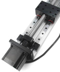 200mm Effective Stroke Length Double Linear Rail Guide with Square Linear Rails Ballscrew SFU1605 with Nema 23 Stepper Motor for CNC Router