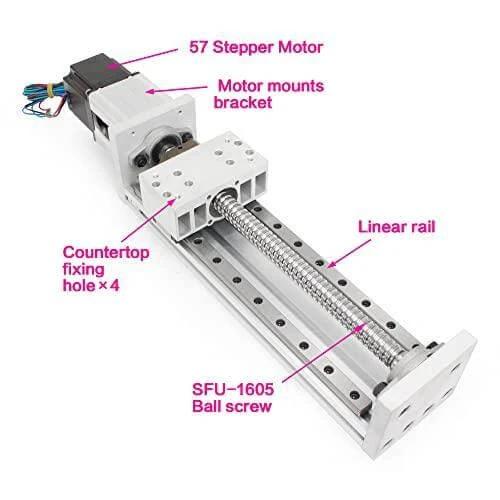200mm CNC Linear Stage with SFU1605 & Nema23 Motor ✓
