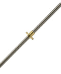 200mm t8 tr8x8 lead screw and brass nut for 3D printer Z axis, acme thread, 2mm pitch, stainless steel screw with copper nut