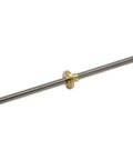 200mm t8 tr8x8 lead screw and brass nut (acme thread, 2mm pitch, 4 starts, 8mm lead) for 3d printer z axis smooth motion