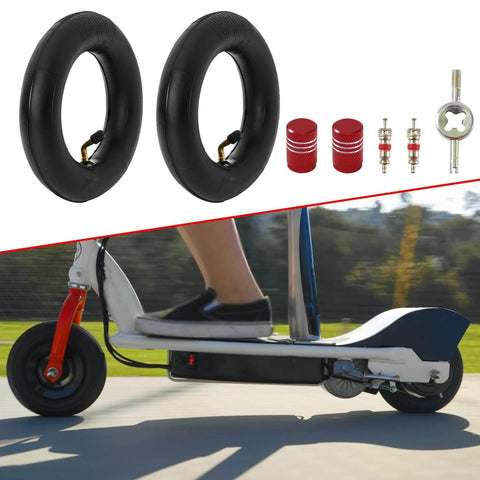 200X50 Inner Tube for Crazy Cart XL DLX with accessories and electric scooter in motion