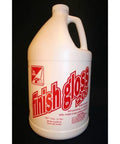 Front view of Sam Finish Gloss 200-4G/CS container, white plastic gallon with red label.