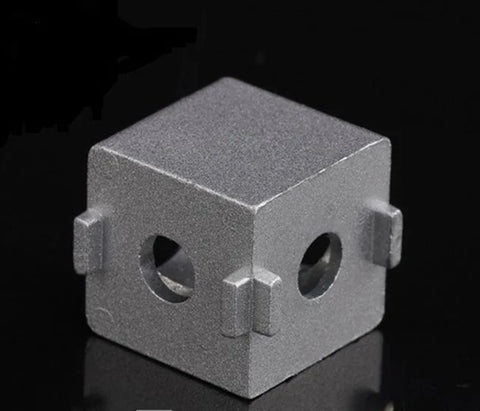 2020 Aluminum Extrusion Profile Solid Cube Corner Connector - VXB Ball Bearings