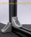 300 Pcs M5 T Nut and Screw Kit for 2020 Aluminum Extrusion showing corner connector for aluminum profile.