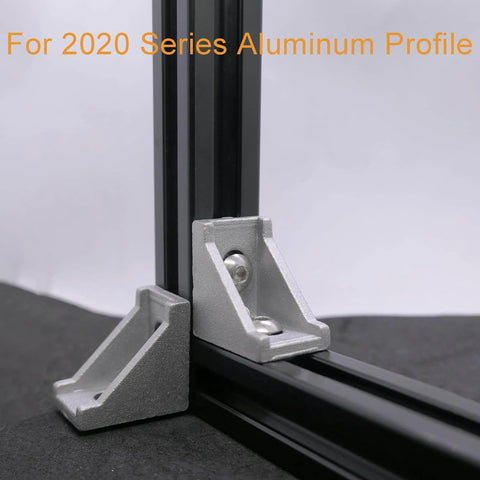 300 Pcs M5 T Nut and Screw Kit for 2020 Aluminum Extrusion showing corner connector for aluminum profile.