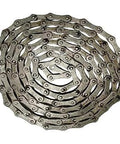 A coiled view of the 2040 Single Strand Roller Chain 10 Foot Roll Extended Pitch One Inch Width Five Sixteenth Inch Chain A2040 1R Riveted