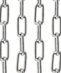 ✝️ 20 Feet x 5/32 Inch Stainless Steel Chain Link, Heavy Duty Chain Links, Rust Proof Coil Chain Metal Utility Chain for Clothesline