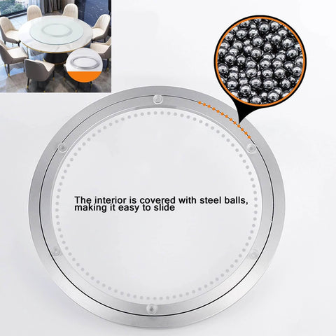 20 Inch Heavy Duty Lazy Susan Hardware Aluminum Bearing Metal Rotating Turntable Swivel Plate with Non Slip Feet