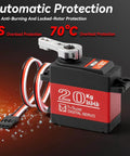 20KG Servo Motor High Torque Digital Servo Metal Gear Waterproof for 1/8, 1/10 RC Model DIY Car Robot, DS3218, Control Angle 270 Degree