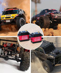 Collage of RC cars and robots with 20KG RC Servo High Torque Servo Motors, Waterproof Full Metal Gear Steering Servo, Digital Servo shown in center.