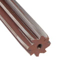 Close-up of 20mm Hand Reamer Pro Grade Heavy Duty Alloy Tool Steel H8 with 8 straight flutes for precision metal reaming.