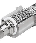 Close-up of a 20mm Anti Backlash Ballscrew SFU2005 RM2005 With 700mm Length And 5mm Lead Metal Nut for CNC machines.