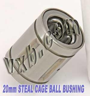 20mm Ball Bushing SDM20GA Steel Retainer Linear Motion Bearings - VXB Ball Bearings