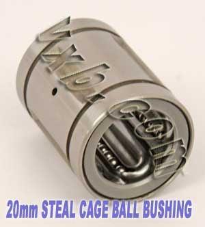20mm Ball Bushing SDM20GA Steel Retainer Linear Motion Bearings - VXB Ball Bearings